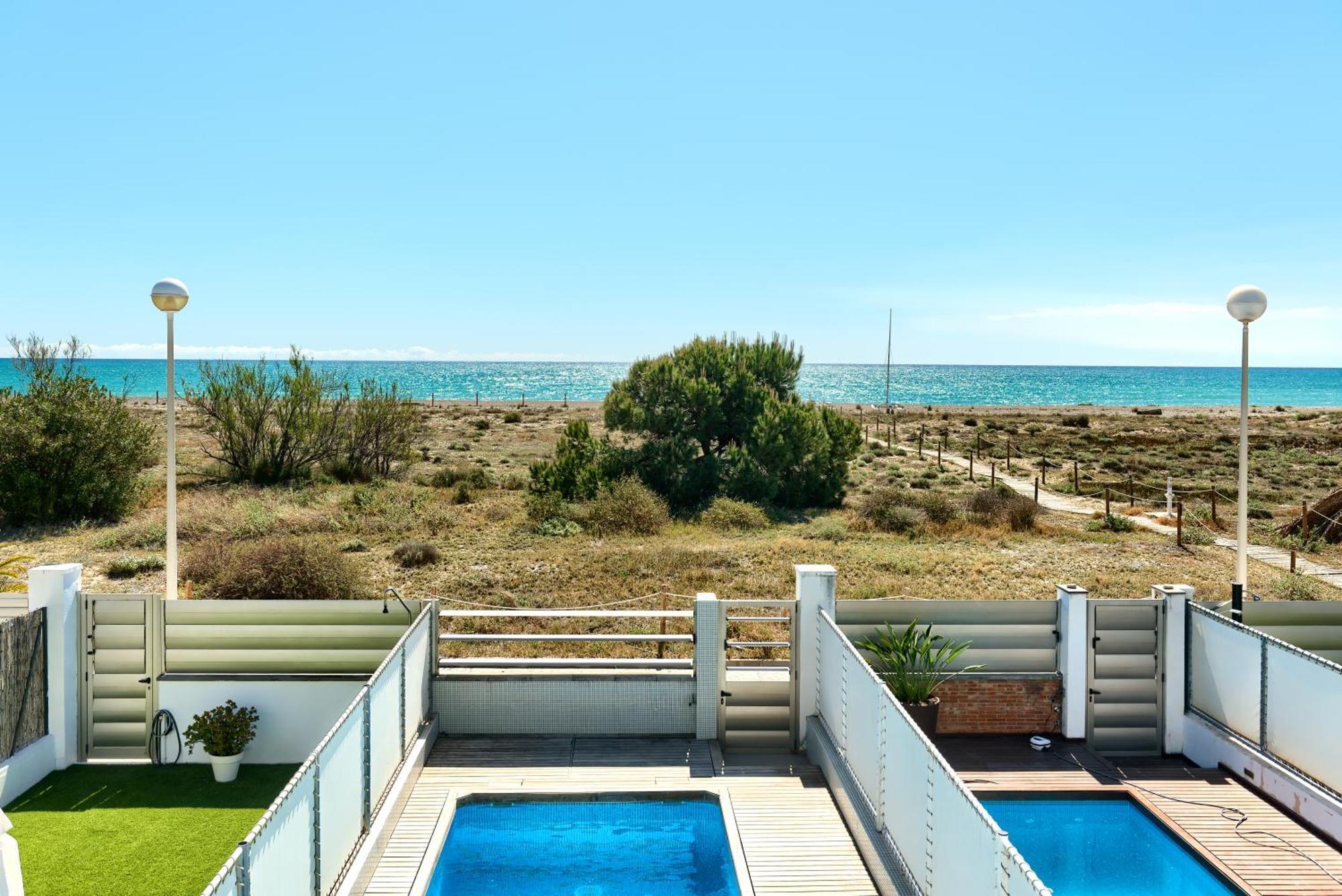 Appartamento Casa Frente Al Mar Con Piscina Privada Sagunto Esterno foto